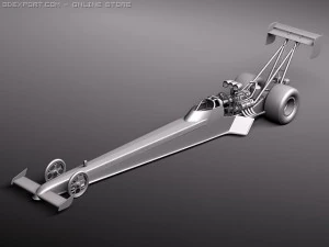 Top Fuel Dragster 2011 3D Model