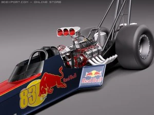 Top Fuel Dragster 2011 3D Model