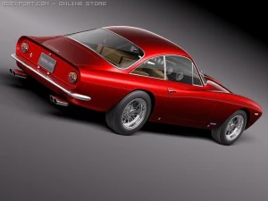 Ferrari 250 GT Lusso 1964 coupe 3D Model
