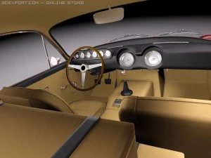 Ferrari 250 GT Lusso 1964 coupe 3D Model