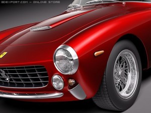 Ferrari 250 GT Lusso 1964 coupe Modèle 3D