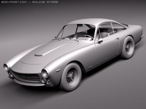 Ferrari 250 GT Lusso 1964 coupe Modèle 3D