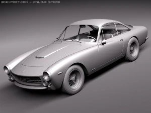 Ferrari 250 GT Lusso 1964 coupe 3D Model
