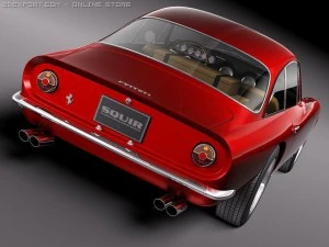 Ferrari 250 GT Lusso 1964 coupe 3D Model