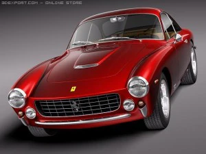 Ferrari 250 GT Lusso 1964 coupe 3D Model