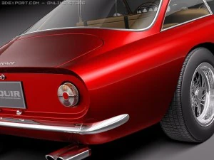 Ferrari 250 GT Lusso 1964 coupe 3D Model