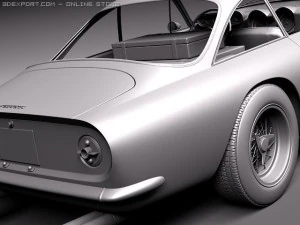 Ferrari 250 GT Lusso 1964 coupe 3D Model