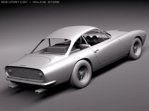 Ferrari 250 GT Lusso 1964 coupe 3D Model