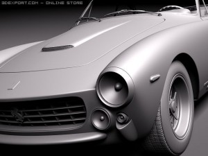 Ferrari 250 GT Lusso 1964 coupe Modèle 3D