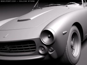 Ferrari 250 GT Lusso 1964 coupe 3D Model