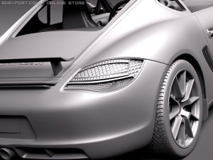 Porsche Cayman R 2011 3D Model