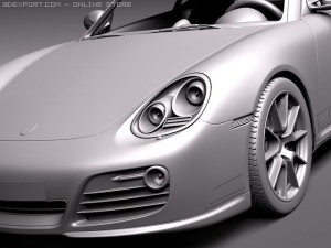 Porsche Cayman R 2011 3D Model