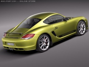 Porsche Cayman R 2011 3D Model