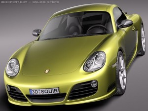 Porsche Cayman R 2011 3D Model