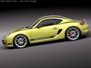 Porsche Cayman R 2011 3D Model