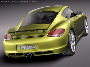 Porsche Cayman R 2011 3D Model