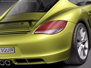 Porsche Cayman R 2011 3D Model