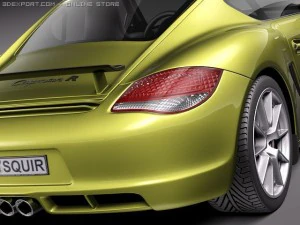 Porsche Cayman R 2011 3D Model