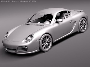 Porsche Cayman R 2011 3D Model