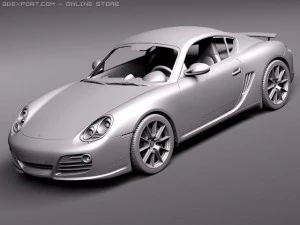 Porsche Cayman R 2011 3D Model