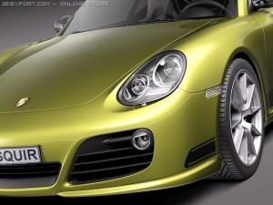 Porsche Cayman R 2011 3D Model