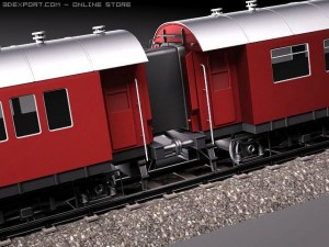 Steam Train Express F-series BR 0310 1950 3D Model