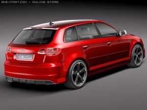 Audi RS3 Sportback 2012 3D Model