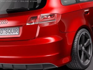 Audi RS3 Sportback 2012 3D Model