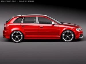 Audi RS3 Sportback 2012 3D Model
