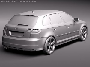 Audi RS3 Sportback 2012 Modèle 3D