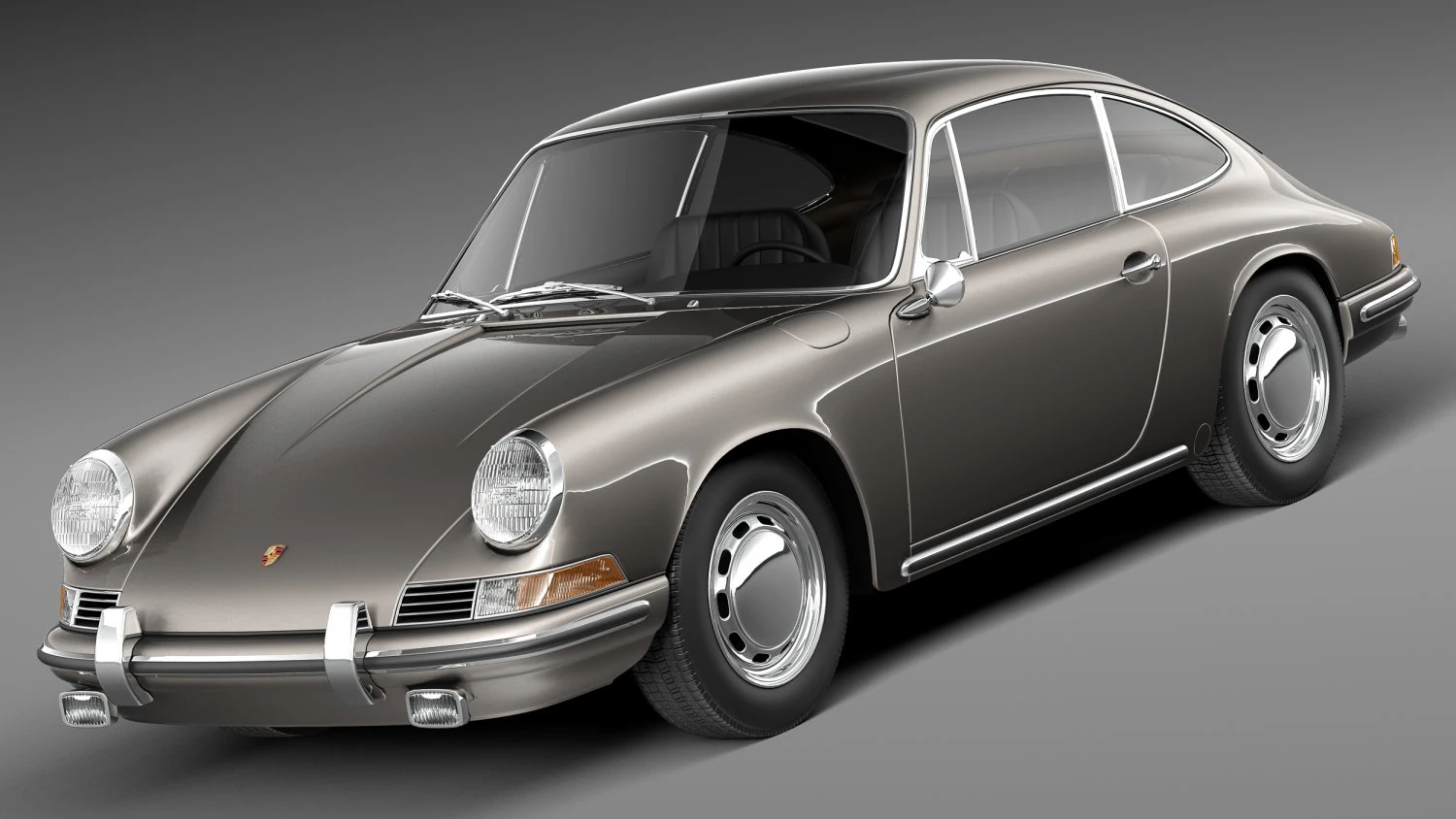 Porsche 901 Coupe 1964 3D Model .c4d .max .obj .3ds .fbx .stl .blend