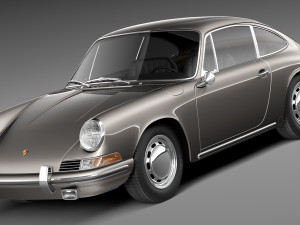 Porsche 901 Coupe 1964 3Dモデル