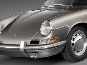 Porsche 901 Coupe 1964 3D Model