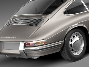 Porsche 901 Coupe 1964 3D Model