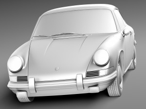 Porsche 901 Coupe 1964 3D Model