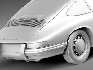 Porsche 901 Coupe 1964 3D Model