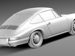Porsche 901 Coupe 1964 3D Model
