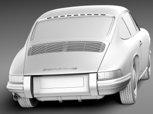 Porsche 901 Coupe 1964 3D Model