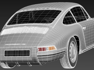 Porsche 901 Coupe 1964 3D Model