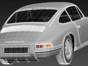 Porsche 901 Coupe 1964 3D Model