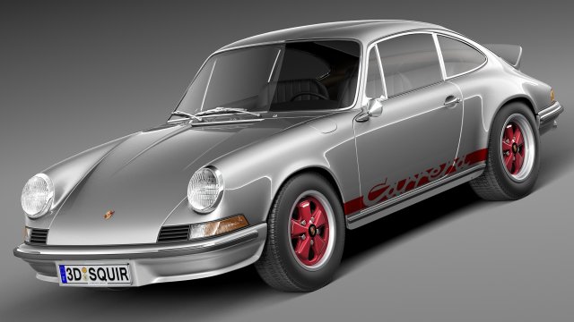 Porsche 911 Carrera RS 1973 Modelo 3D .c4d .max .obj .3ds .fbx .stl .blend 