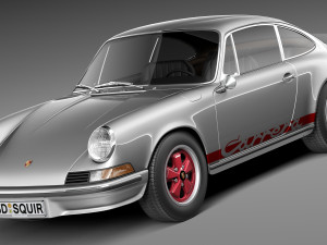 Porsche 911 Carrera RS 1973 3Dモデル