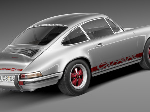 Porsche 911 Carrera RS 1973 Modelo 3D