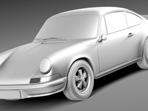Porsche 911 Carrera RS 1973 Modelo 3D