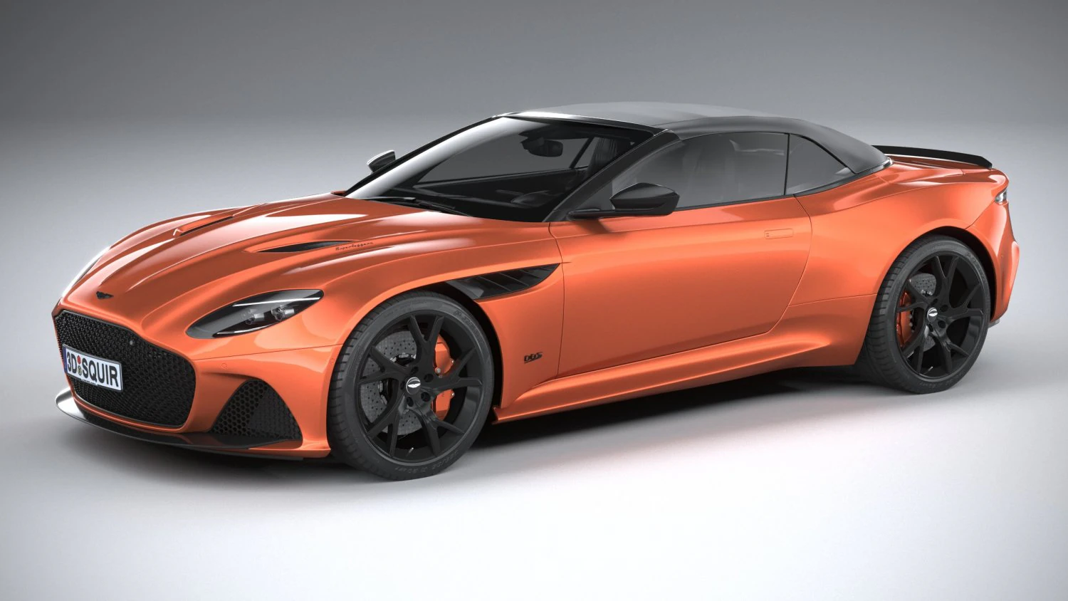 Aston Martin DBS Superleggera Volante 2020 3D Model .c4d .max .obj .3ds .fbx .stl .blend 