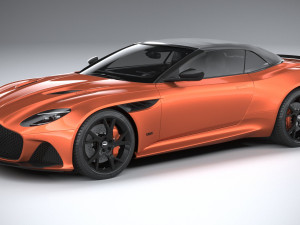 Aston Martin DBS Superleggera Volante 2020 3D Model