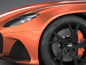Aston Martin DBS Superleggera Volante 2020 3D Model