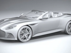 Aston Martin DBS Superleggera Volante 2020 3D Model