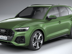 Audi Q5 S-line 2021 3D 모델