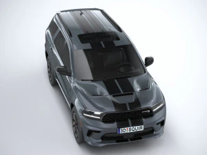 Dodge Durango SRT Hellcat 2021 3D Model